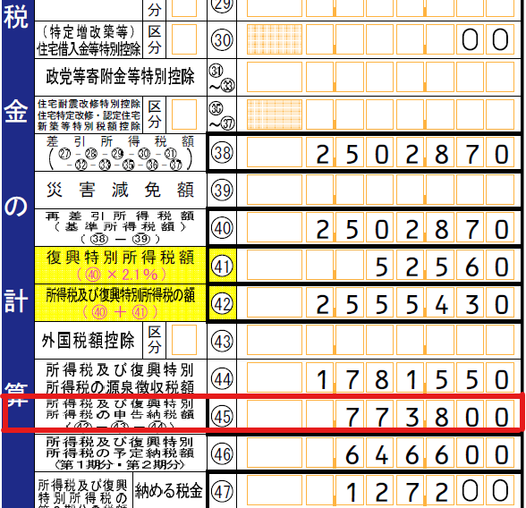 予定納税の義務がある方