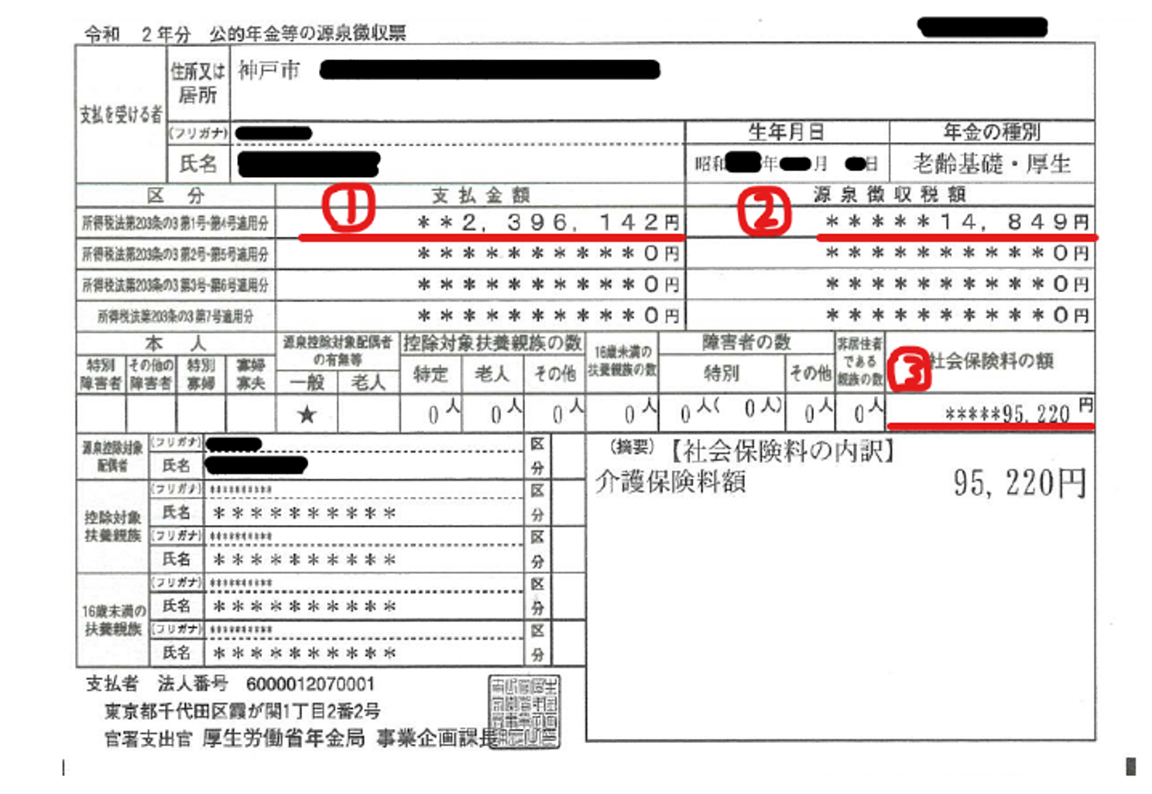 源泉徴収票の見方